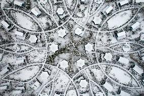 Heavy Snow Hit Yuncheng