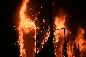 4-alarm Fire At 335 Graham Avenue In Williamsburg Brooklyn New York City