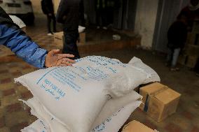 Distribution Of Humanitarian Aid In Gaza