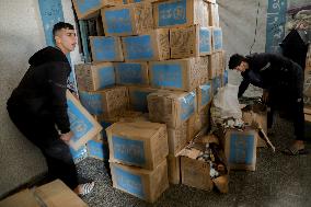 Distribution Of Humanitarian Aid In Gaza