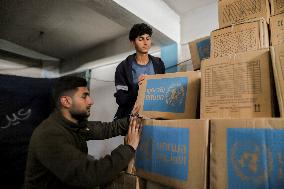 Distribution Of Humanitarian Aid In Gaza