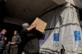 Distribution Of Humanitarian Aid In Gaza