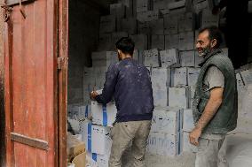 Distribution Of Humanitarian Aid In Gaza