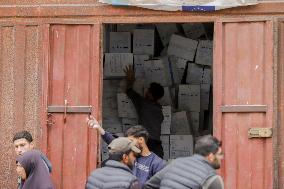 Distribution Of Humanitarian Aid In Gaza