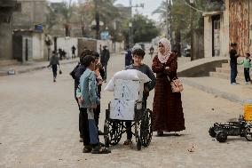 Distribution Of Humanitarian Aid In Gaza