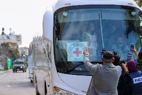 Second Batch Of Palestinian Prisoners Arrive In Ramallah