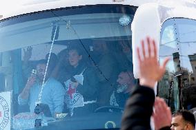 Second Batch Of Palestinian Prisoners Arrive In Ramallah