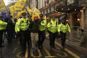 Pro-Khalistan Protesters And Indian Supporters Clash Outside Indian High Commission In London