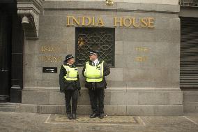 Pro-Khalistan Protesters And Indian Supporters Clash Outside Indian High Commission In London