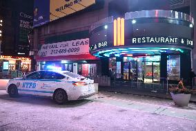 Man And Woman Slashed At Circo Restaurant And Nightclub In Times Square Midtown Manhattan New York