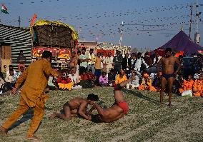 Maha Kumbh Mela Festival In Prayagraj, India