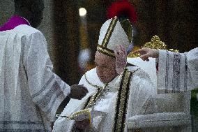 Pope Francis at second vespers on the anniversary of St. Paul's conversion - Rome
