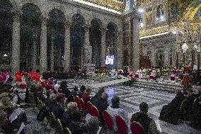Pope Francis at second vespers on the anniversary of St. Paul's conversion - Rome