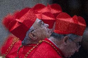 Pope Francis at second vespers on the anniversary of St. Paul's conversion - Rome