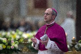 Pope Francis at second vespers on the anniversary of St. Paul's conversion - Rome