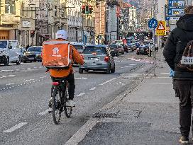 Lieferando Bike Food Courier