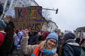 Anti-AfD (Far-right Alternative Für Deutschland Party) Demonstration