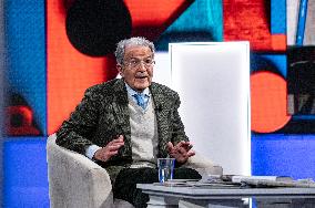 Romano Prodi Host Of The Program In Other Words On La7