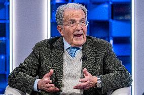 Romano Prodi Host Of The Program In Other Words On La7