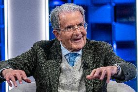 Romano Prodi Host Of The Program In Other Words On La7