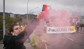 Demonstration in Irun against European migration policies