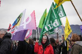 Demonstration in Irun against European migration policies