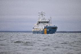 CARGO SHIP VEZHEN STOPPED OUTSIDE KARLSKRONA