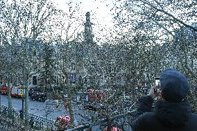 Fire at Paris 12th Arrondissement Town Hall