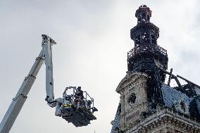 City Town Hall of the 12th arrondissement caught fire - Paris AJ