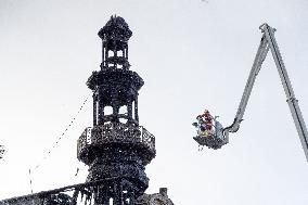 City Town Hall of the 12th arrondissement caught fire - Paris AJ