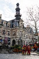 City Town Hall of the 12th arrondissement caught fire - Paris AJ