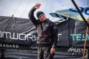 Vendee Globe - The arrival of Justine Mettraux - Les Sables d'Olonnes