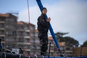 Vendee Globe - The arrival of Justine Mettraux - Les Sables d'Olonnes