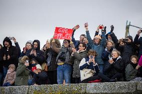 Vendee Globe - The arrival of Justine Mettraux - Les Sables d'Olonnes