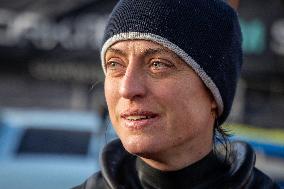 Vendee Globe - The arrival of Justine Mettraux - Les Sables d'Olonnes