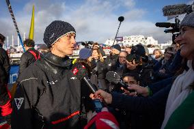 Vendee Globe - The arrival of Justine Mettraux - Les Sables d'Olonnes