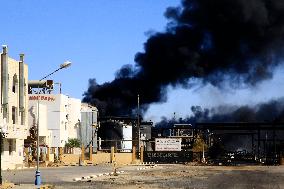 Refinery Fire In Khartoum - Sudan