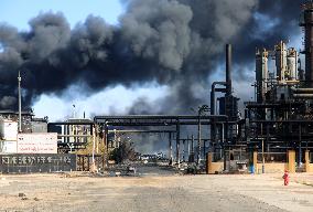 Refinery Fire In Khartoum - Sudan