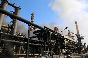 Refinery Fire In Khartoum - Sudan