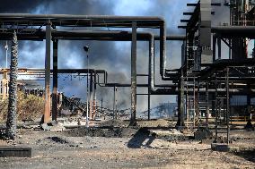 Refinery Fire In Khartoum - Sudan