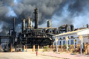 Refinery Fire In Khartoum - Sudan