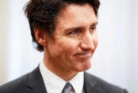 Justin Trudeau Meets with Polish President Andrzej Duda in Auschwitz