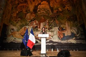 Rachida Dati New Year greetings speech in Paris FA