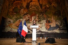 Rachida Dati New Year greetings speech in Paris FA