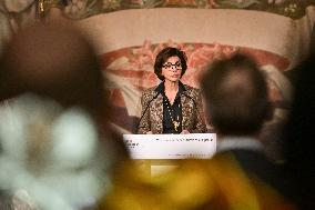 Rachida Dati New Year greetings speech in Paris FA