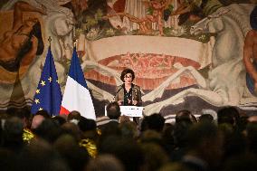 Rachida Dati New Year greetings speech in Paris FA