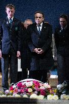 Ceremony for the 80th anniversary of the liberation of the Auschwitz extermination camp - Paris