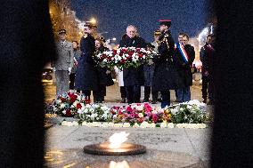 Ceremony for the 80th anniversary of the liberation of the Auschwitz extermination camp - Paris