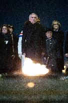 Ceremony for the 80th anniversary of the liberation of the Auschwitz extermination camp - Paris