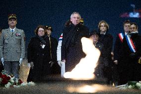 Ceremony for the 80th anniversary of the liberation of the Auschwitz extermination camp - Paris